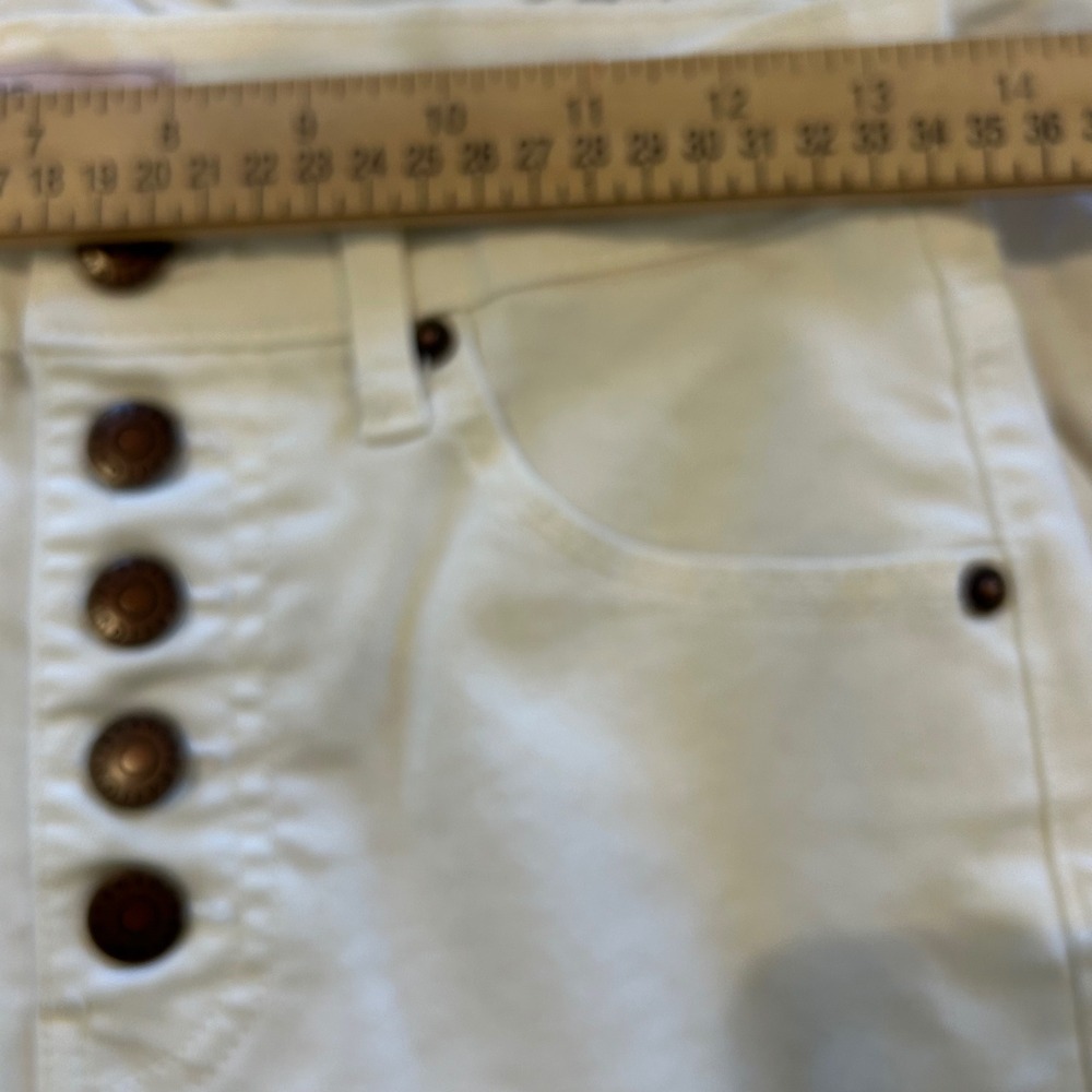 BCBGeneration Womens High Rise White Skinny Jeans Button‎ Fly Size 25 0387 - Picture 5 of 8